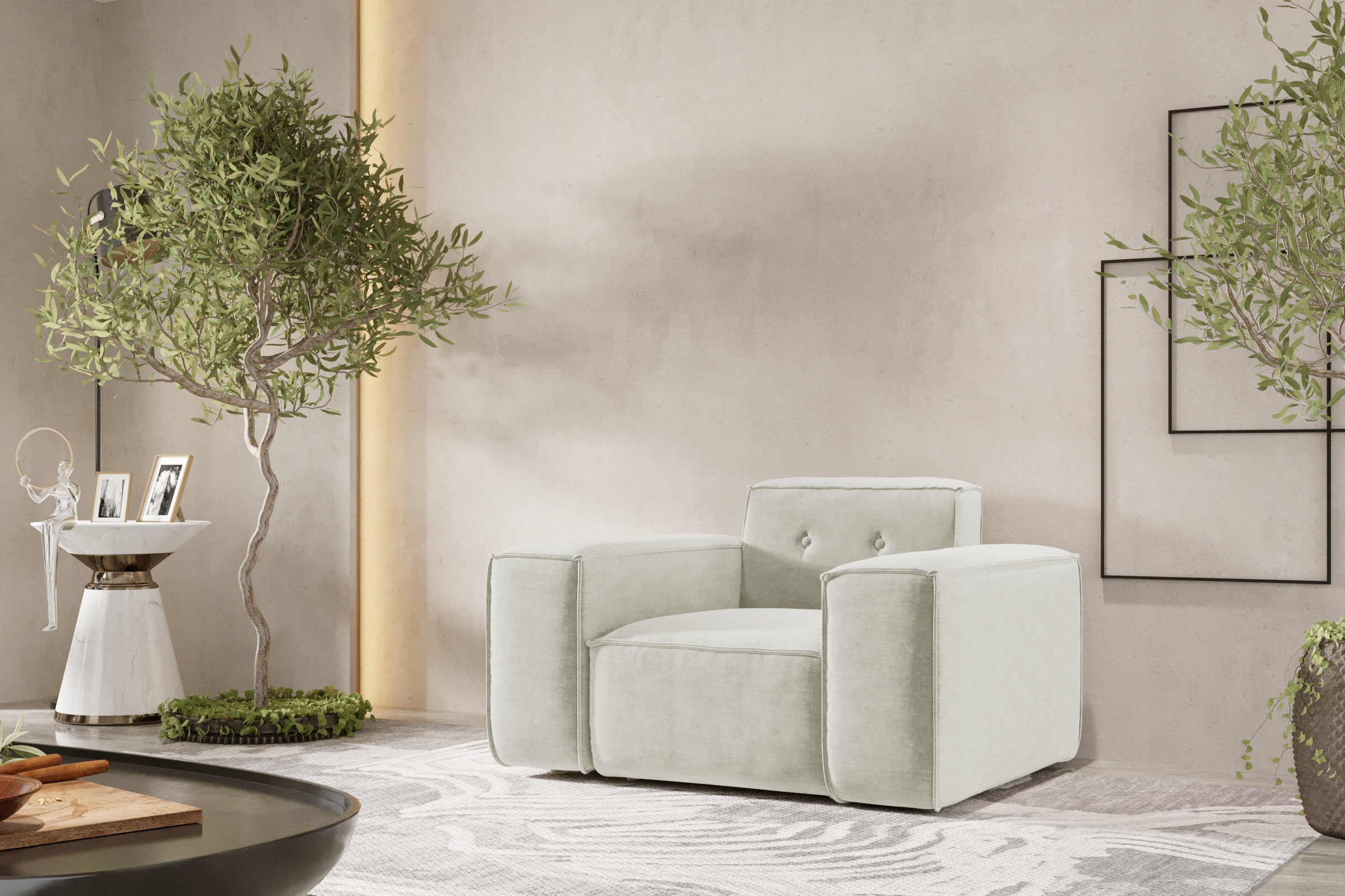 Sessel LUGA creme
